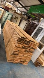 102m2 grenen planken gezaagd uit oude gebinten., Doe-het-zelf en Verbouw, Gebruikt, 25 tot 50 mm, Grenen, Ophalen of Verzenden