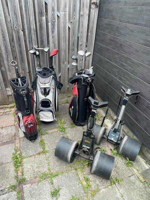 Golfsets - golftassen - drivers - trolley’s, Sport en Fitness, Golf, Zo goed als nieuw, Golfkar, Overige merken, Ophalen of Verzenden