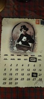 kalender metalen bord post. ( kr 25 ), Diversen, Ophalen of Verzenden, Nieuw