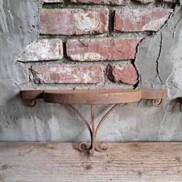 1x Metalen muurrekje wandrekje schap console roest *Etage3* beschikbaar voor biedingen
