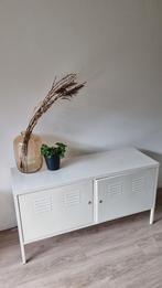 Witte lage Kast, Huis en Inrichting, Kasten | Dressoirs, Ophalen, Gebruikt, 100 tot 150 cm, Metaal