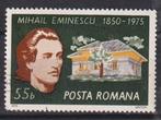 Roemenie 1975 Herdenking Mihail Eminescu, Verzenden, Gestempeld, Overige thema's