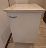 Wit keukenkastje met blad van marmer, Huis en Inrichting, Ophalen, Zo goed als nieuw