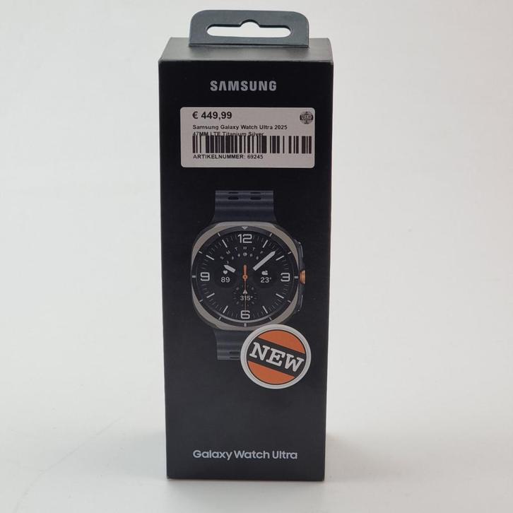 Samsung Galaxy Watch Ultra 2025 47MM LTE Titanium Silver, Sieraden, Tassen en Uiterlijk, Smartwatches, Nieuw