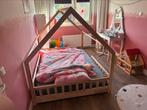 140x200 huisjesbed vloerbed, Kinderen en Baby's, Kinderkamer | Bedden, Ophalen, Gebruikt, 100 cm of meer, Matras