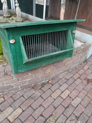 Konijnenhok en buitenren beschikbaar voor biedingen