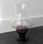 Windlicht kandelaar partylight waxinelichthouder glas paars, Huis en Inrichting, Woonaccessoires | Kandelaars en Kaarsen, Overige materialen