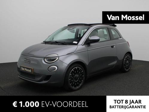 Fiat 500e C La Prima 118Pk 42 kWh | Cabrio | Android & Apple, Auto's, Fiat, Bedrijf, Te koop, 500E, ABS, Achteruitrijcamera, Adaptive Cruise Control