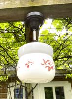 Leuke Lamp Antiek - brocante landelijk art deco bakeliet, Huis en Inrichting, Lampen | Hanglampen, Gebruikt, Glas, Ophalen of Verzenden