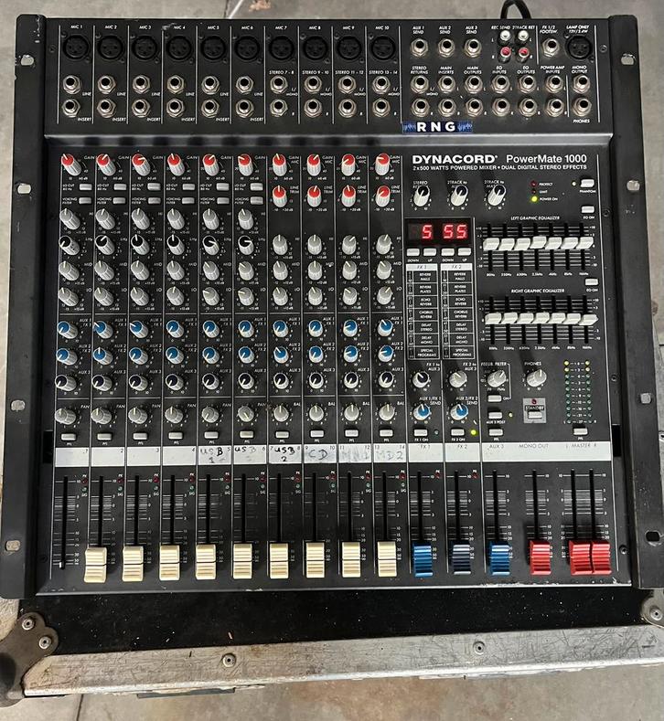 Dynacore powermate 1000, Muziek en Instrumenten, Mengpanelen, 10 tot 20 kanalen, Ophalen of Verzenden
