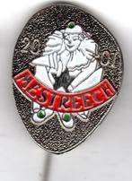 Speldje CARNAVAL MESTREECH 2001 MAASTRICHT ZILVERKLEURIG (A2, Verzamelen, Speldjes, Pins en Buttons, Verzenden, Gebruikt, Overige onderwerpen
