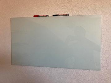 Whiteboard melkglas 45x79cm beschikbaar voor biedingen