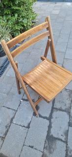 houten klapstoelen retro vintage, jaren 70, Tuin en Terras, Tuinstoelen, Ophalen, Gebruikt, Hout