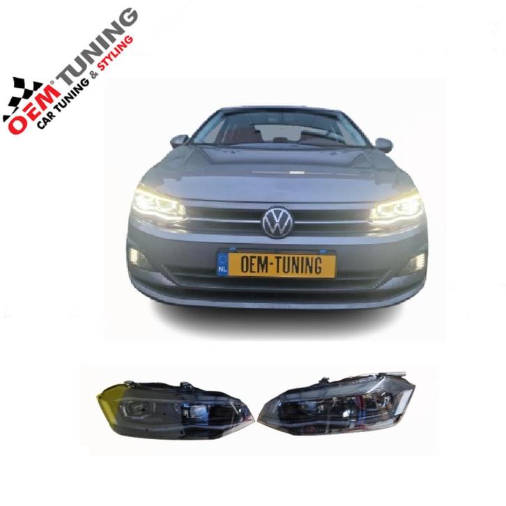 VW POLO 2G Full LED KOPLAMPEN | 2017-2021 | Smoke Black, Auto diversen, Tuning en Styling, Ophalen of Verzenden