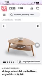 La redoute salontafel dubbel blad quilda, Ophalen, Nieuw, 25 tot 50 cm, 50 tot 100 cm