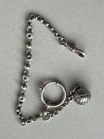 Antieke zilveren horlogeketting dames, Antiek en Kunst, Antiek | Goud en Zilver, Verzenden, Zilver