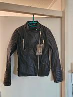 Zwart nep leren jasje - Maat 42, Kleding | Dames, Jassen | Zomer, Zwart, Maat 42/44 (L), Nieuw, Ophalen of Verzenden