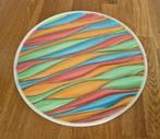 Dienblad rond van epoxy met reliëf illusion, Ophalen of Verzenden, Nieuw, Rond, Kunststof