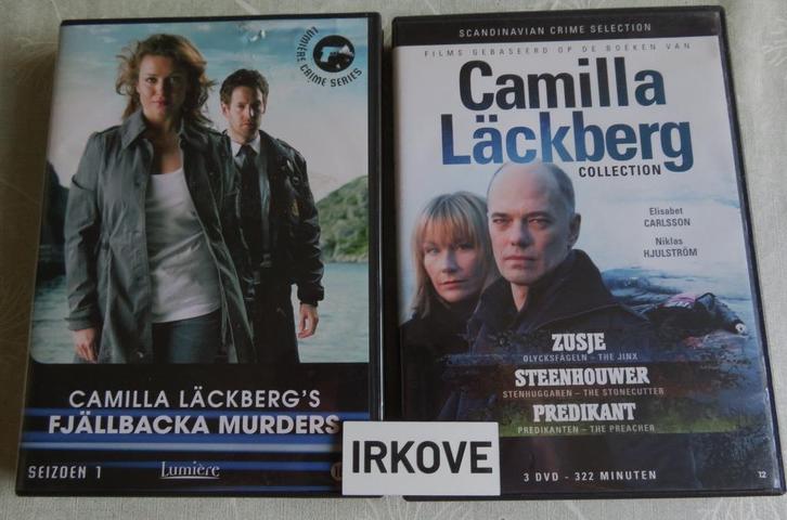 2 X DVD BOX CAMILLA LÄCKBERG * Fjallbacka Murders *, Cd's en Dvd's, Dvd's | Thrillers en Misdaad, Zo goed als nieuw, Detective en Krimi