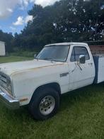 1987 dodge ram 2500 utility work truck 4x4 360V8 auto, Auto's, Automaat, Wit, Particulier, Blauw