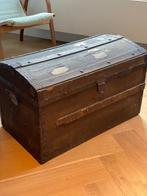 Antieke kist  brocante koffer kist hutkoffer schatkist, Huis en Inrichting, Ophalen