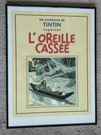 Zeefdruk Kuifje - Het Gebroken Oor, Verzamelen, Stripfiguren, Ophalen of Verzenden, Kuifje, Zo goed als nieuw, Plaatje, Poster of Sticker