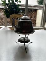 Vintage theepot met warmhouder – brocante / retro, Ophalen of Verzenden