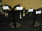 14 krt. gouden oorbellen op standaard w.o. stekers-hangers, Verzenden, Zo goed als nieuw, Overige kleuren, Goud
