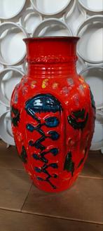 Vintage West Germany Bay Vaas, 40cm, Ophalen, Gebruikt, Aardewerk of Porselein, Minder dan 50 cm