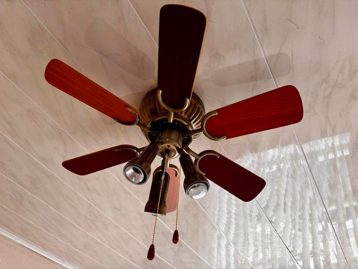 Mooie Plafondventilator met Lampen Perfect Werkend, Witgoed en Apparatuur, Ventilatoren, Zo goed als nieuw, Plafondventilator