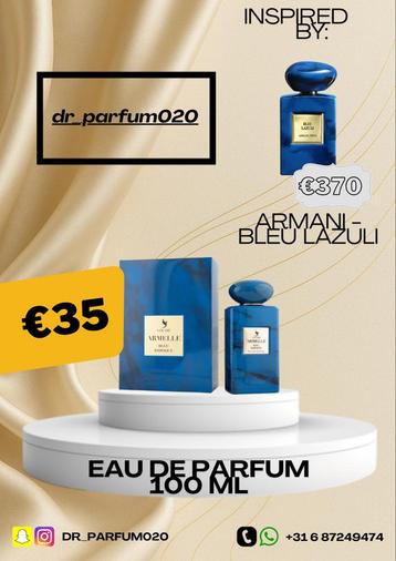 Armelle Bleu Baroque - Eau de Parfum 100ml beschikbaar voor biedingen