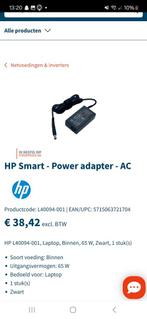HP smart power adapter+ kabel, Computers en Software, Laptop-opladers, Ophalen of Verzenden