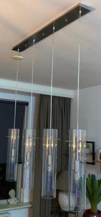 Hanglamp, Huis en Inrichting, Lampen | Hanglampen, Ophalen, Zo goed als nieuw, Glas, 75 cm of meer