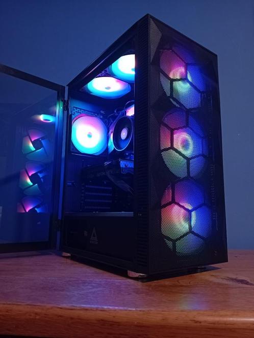 RGB Game pc R5, RTX 3060, 32GB, Computers en Software, Desktop Pc's, Zo goed als nieuw, 3 tot 4 Ghz, SSD, 32 GB, Met videokaart
