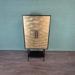 Kast My Sons Goud-Zwart Massief Hout 0,70 m Art. Nr.: 27214E, Ophalen, Met deur(en), Nieuw, 50 tot 100 cm