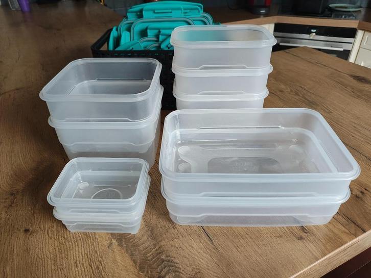 vershoudblakjes Lidl met vacuum pomp 9 stuks met datum, Huis en Inrichting, Keuken | Keukenbenodigdheden, Zo goed als nieuw, Ophalen of Verzenden