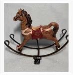 Korting 2 x Hobbelpaard paard beeld Polyresin metaal, Ophalen of Verzenden, Zo goed als nieuw, Dier