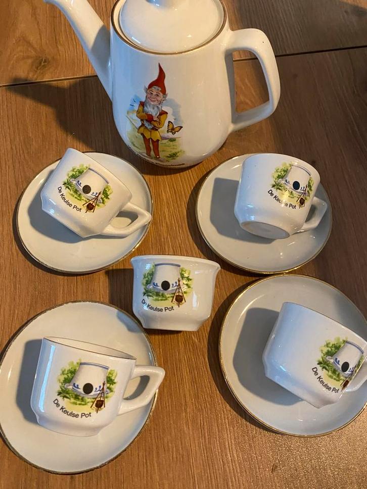 Douwe Egberts Piggelmee Serviesje, Antiek en Kunst, Antiek | Servies compleet, Ophalen of Verzenden