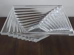 Vintage JG Durand Lood kristal Twisted Steps schaal, Antiek en Kunst, Ophalen of Verzenden