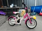 Bikestar kinderfiets 12 inch roze / wit met zijwieltjes., Fietsen en Brommers, Fietsen | Kinderfietsjes, Ophalen of Verzenden