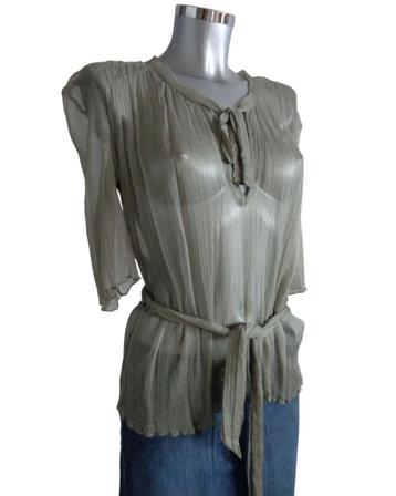 Bruuns Bazar 100% zijden blouse maat medium NIEUW beschikbaar voor biedingen
