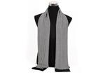 Zwarte witte heren sjaal (kravat sjieke patroon zijde das), Nieuw, Sjaal, Verzenden