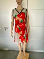 F692 Nieuw: Smash maat 36/38=S/M jurk jurkje rood/beige, Kleding | Dames, Jurken, Nieuw, Knielengte, Maat 36 (S), Rood