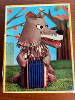 Vintage Fabeltjeskrant Bor de Wolf puzzel van hout, 10 tot 50 stukjes, Ophalen of Verzenden, Zo goed als nieuw, Van hout