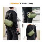 K&F Alpha camera fototas sling bag 10 ltr groen, Ophalen of Verzenden, Zo goed als nieuw, Schoudertas, Overige merken