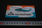 sticker KLM  Helikopters, Ophalen, Zo goed als nieuw