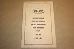 Instructieboek onderhoud motoren BM Diesel - 1965, Gelezen, Ophalen of Verzenden