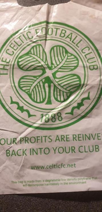 CELTIC Football Club - plastic zak beschikbaar voor biedingen