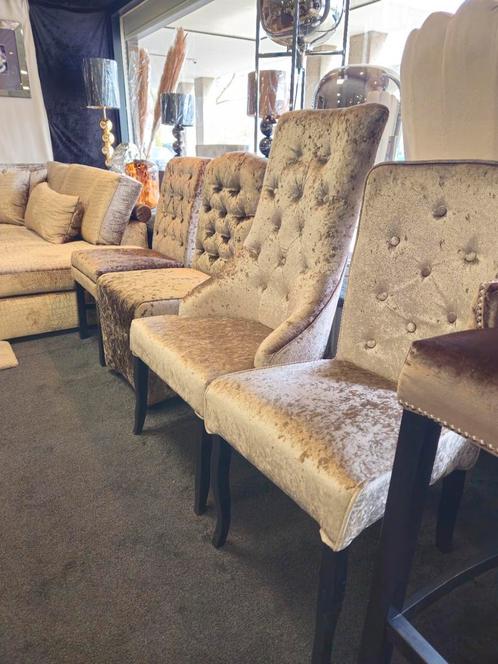 VERBOUWINGS UITVERKOOP! Luxe Eetkamer Stoelen NU 40% Korting, Huis en Inrichting, Stoelen, Zo goed als nieuw, Ophalen