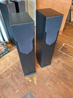 Chario Luidsprekers - type Syntar 200 zwart fineer., Audio, Tv en Foto, Luidsprekers, Gebruikt, 60 tot 120 watt, Front, Rear of Stereo speakers